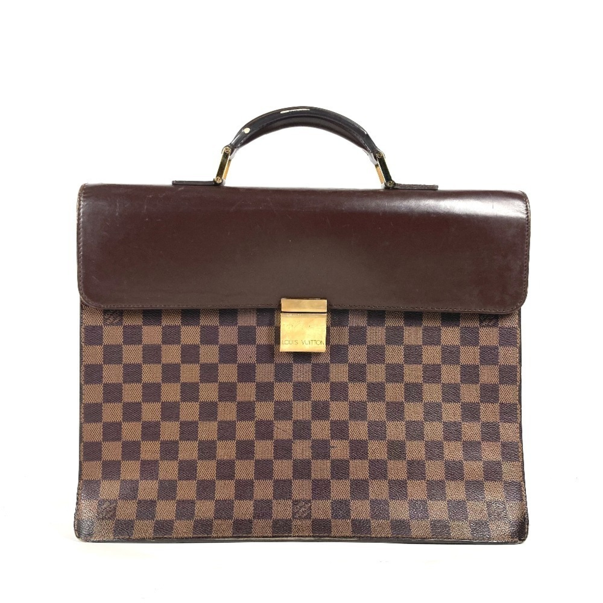 Louis Vuitton N53315 Damier Altona Pm Bag Document Briefcase Business Canvas ...